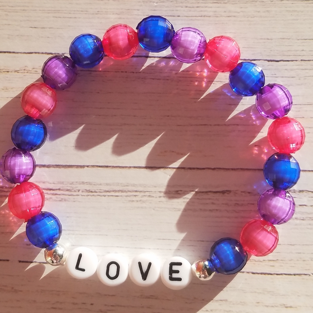 Bisexual Support Awareness Bracelet
